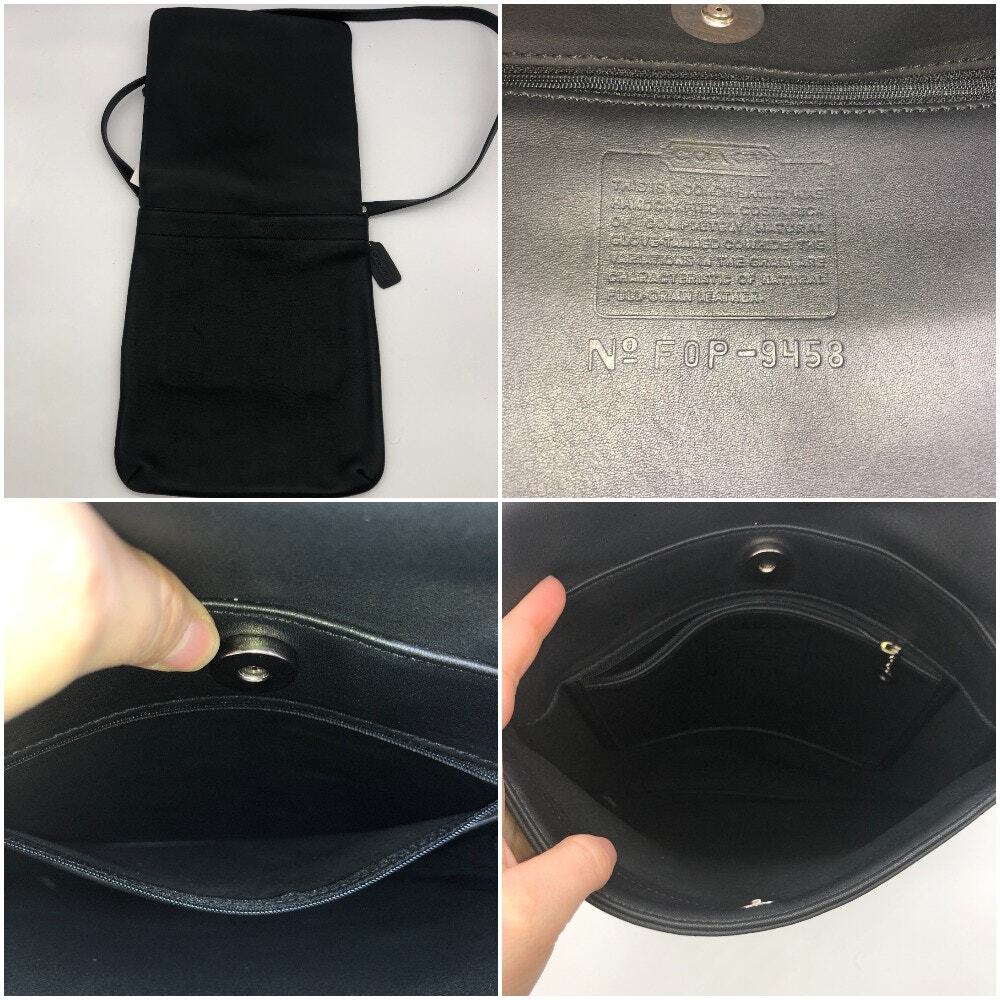 NEW Vintage Coach Chelsea Flat Hippie Bag 9458 Black 2000 Costa Rica - Picture 9 of 10